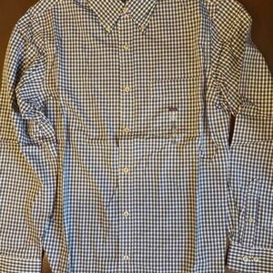 Van Heusen Navy and White Checkered Shirt